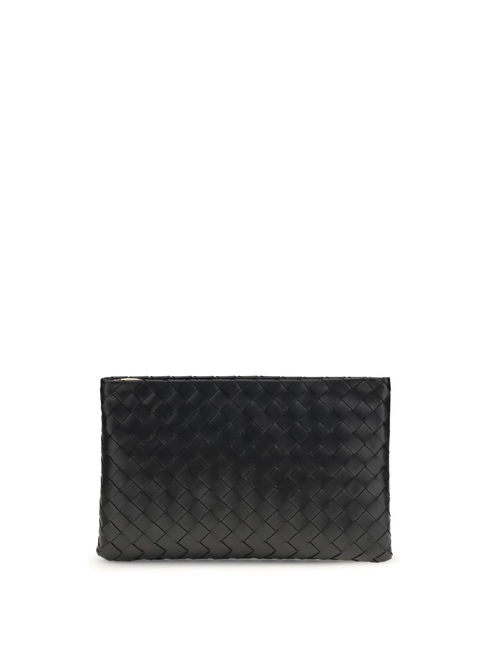 BOTTEGA VENETA OS medium leather clutch bag