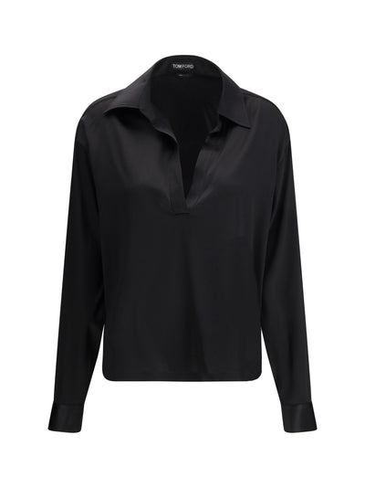stretch silk shirt