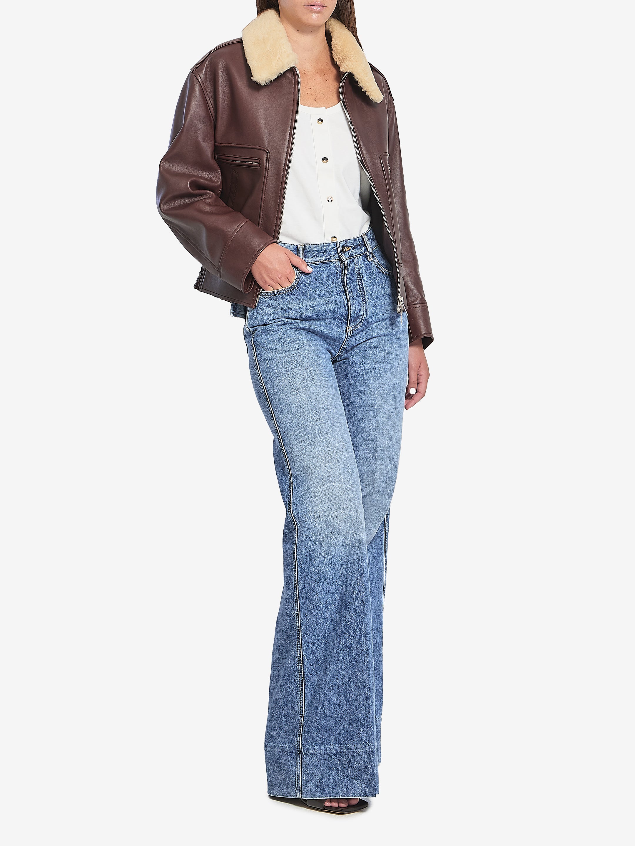 BOTTEGA VENETA 40 aviator jacket