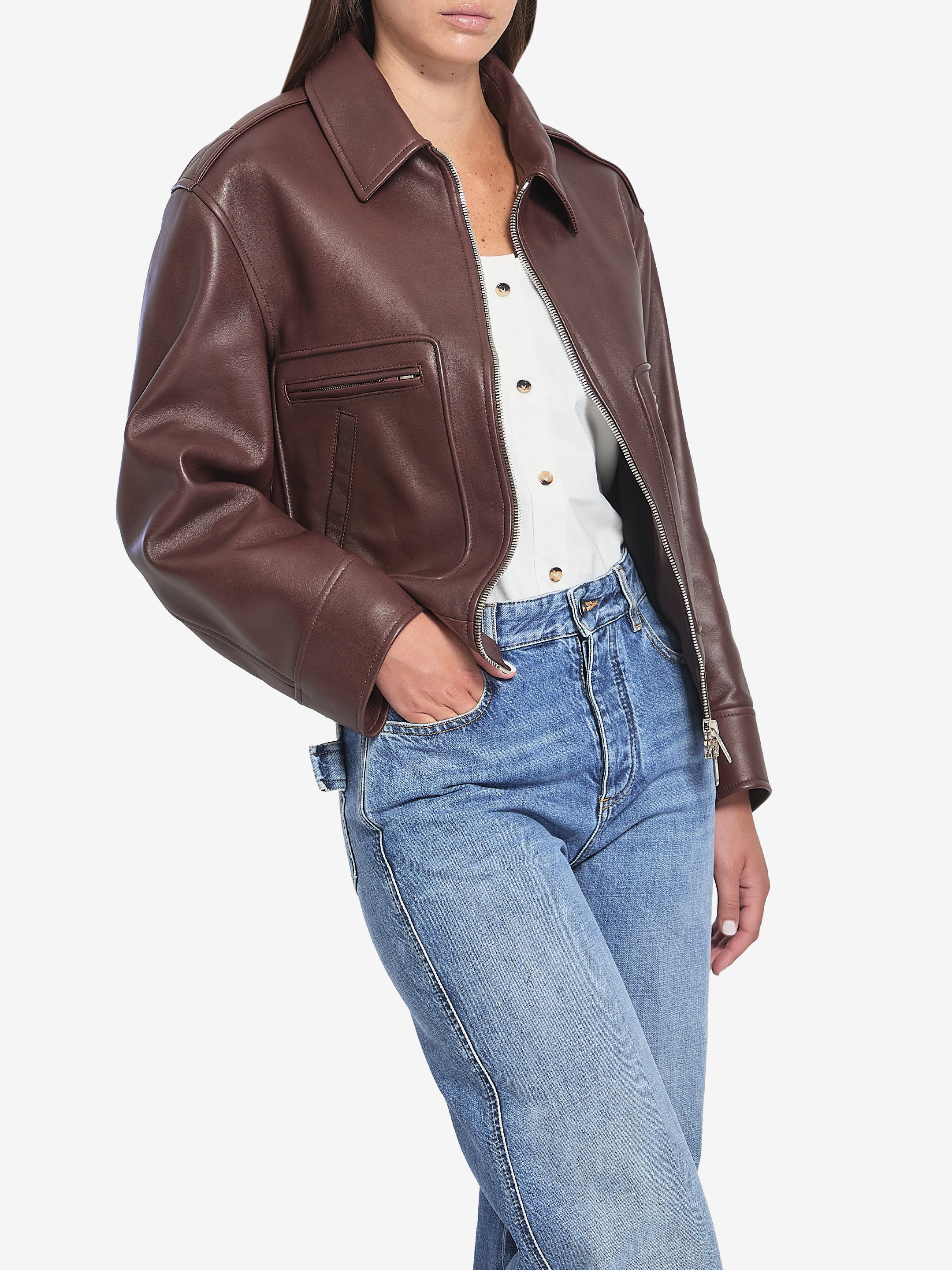 BOTTEGA VENETA 40 aviator jacket