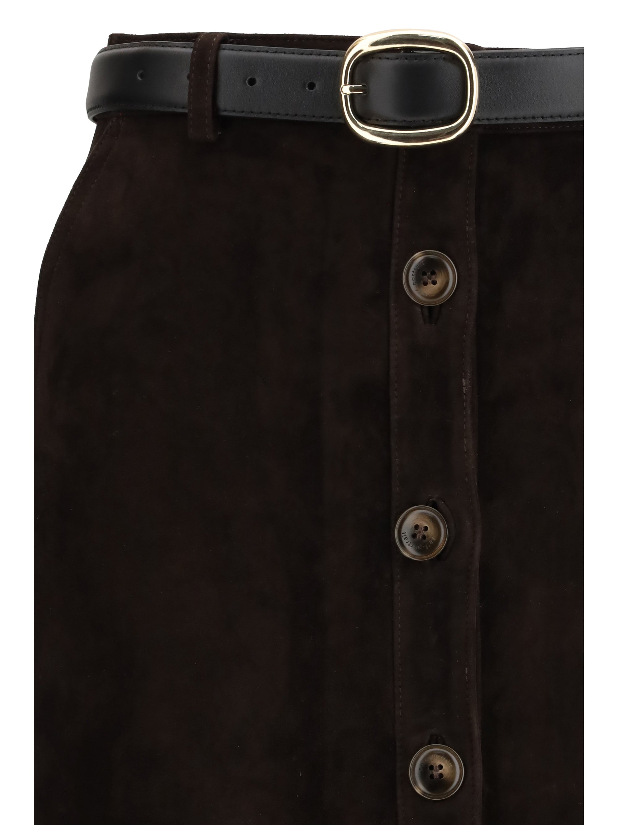 SELF-PORTRAIT 8 suede midi skirt