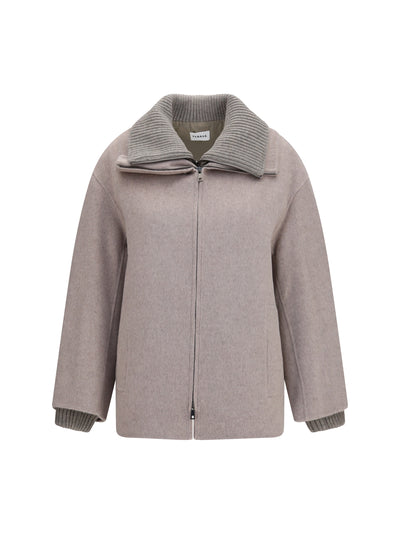 double wool and quilted jacket