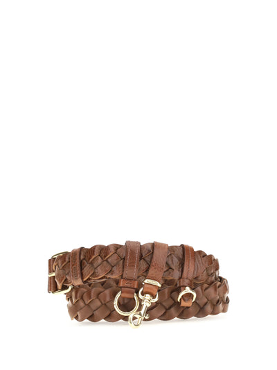woven leather belt
