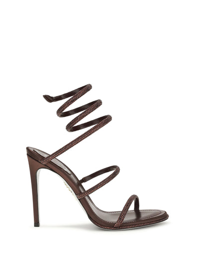cleo sandals in satin