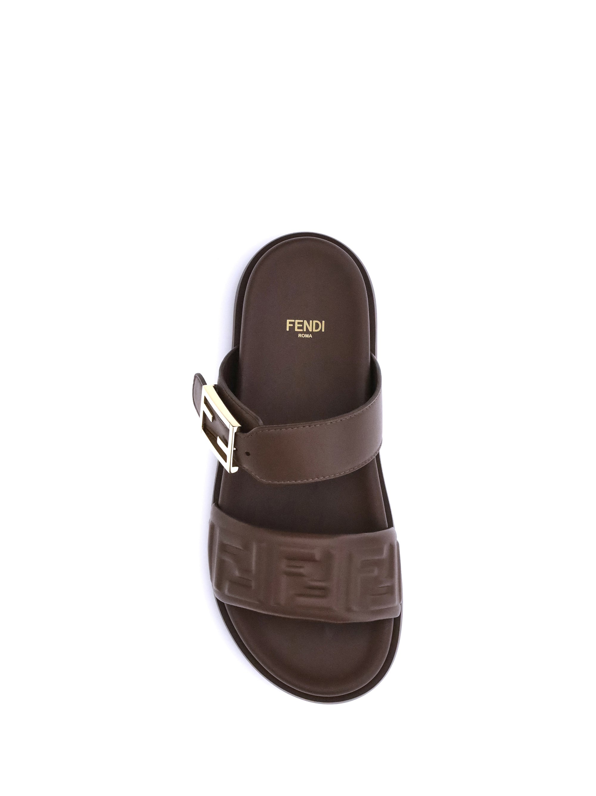 logoed sandals