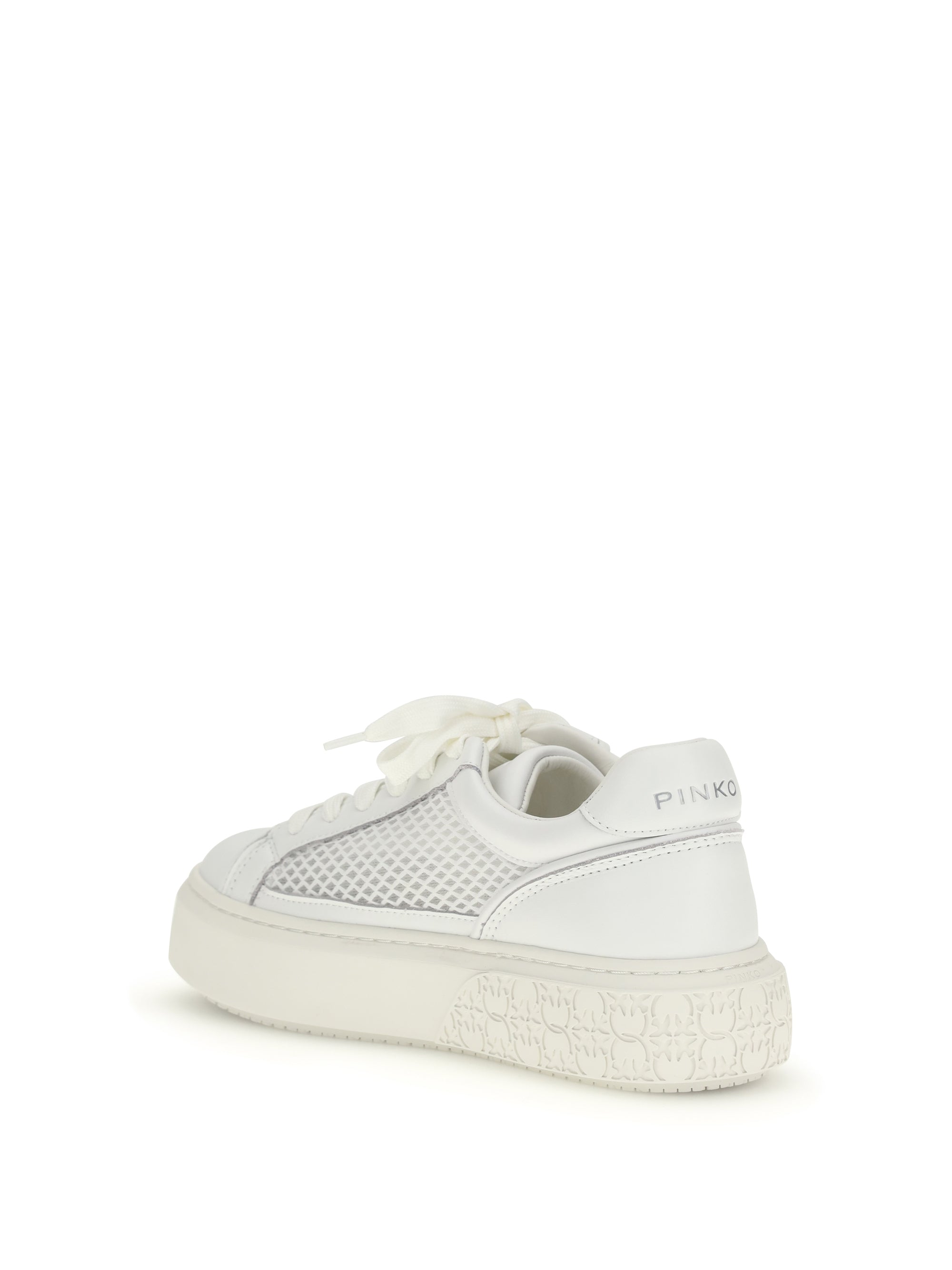 PINKO 36 yoko leather sneakers