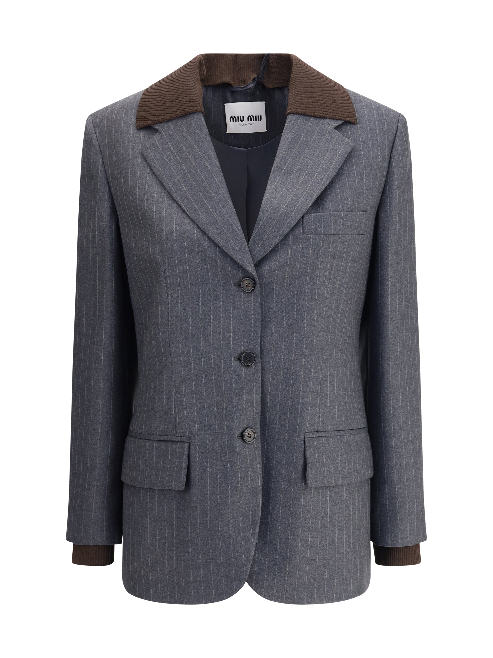 MIU MIU 38 striped blazer