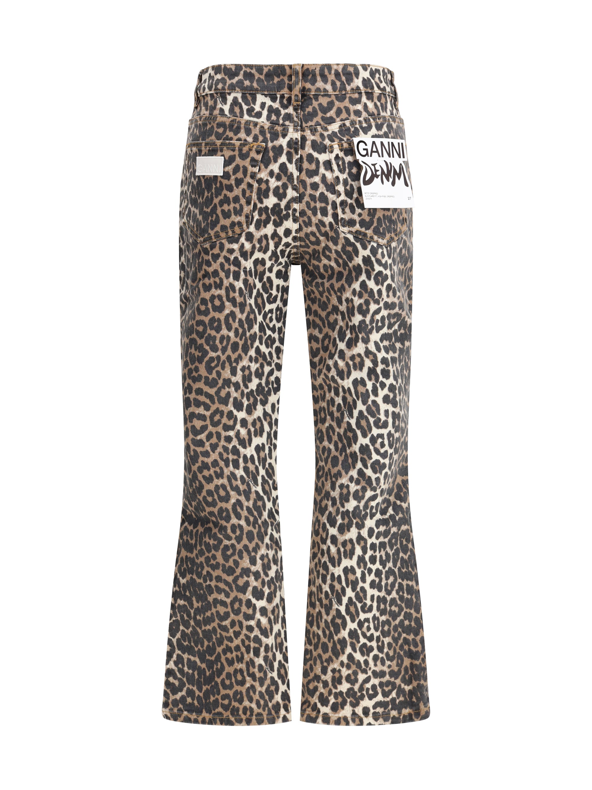 GANNI 26 animal print pants