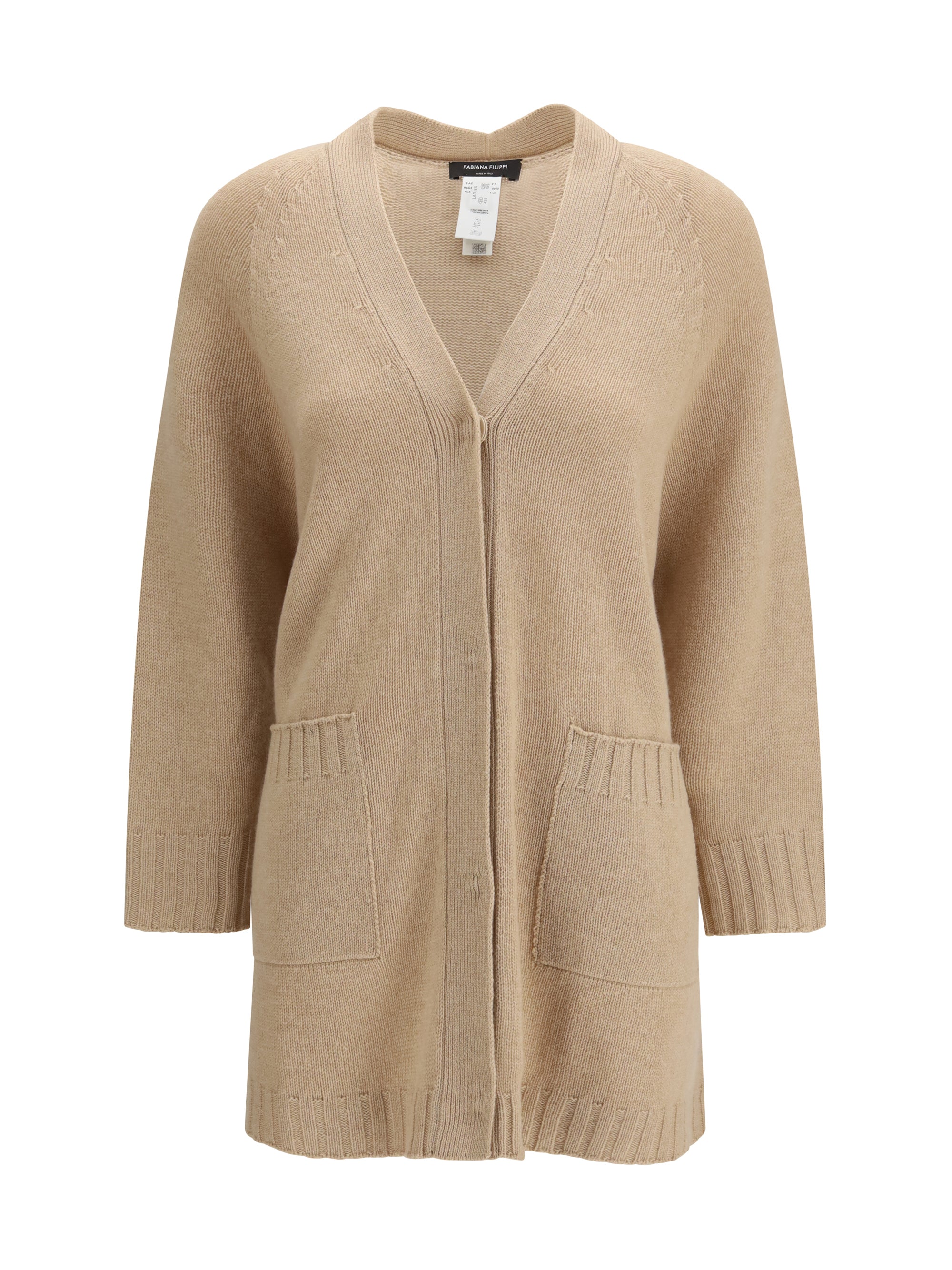 FABIANA FILIPPI 40 cardigan in fine knit with a v-neckline
