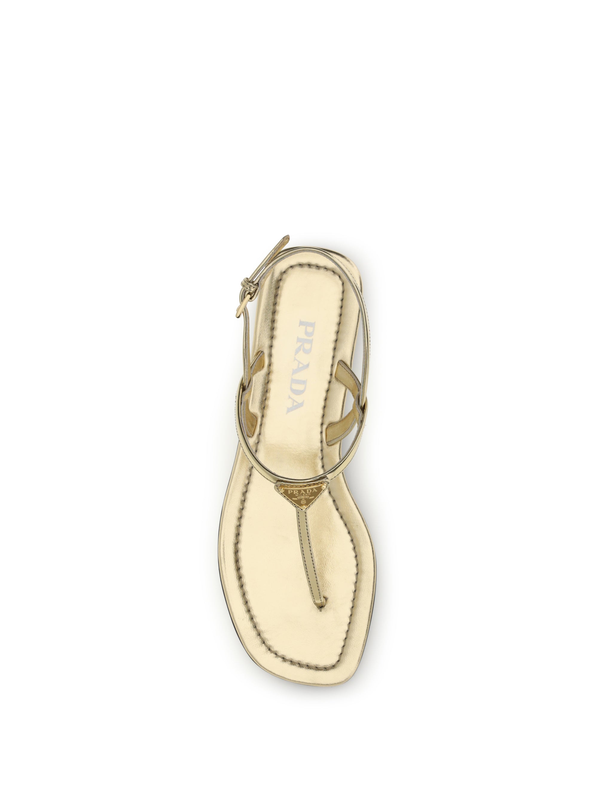 PRADA 37 leather flip-flop sandals
