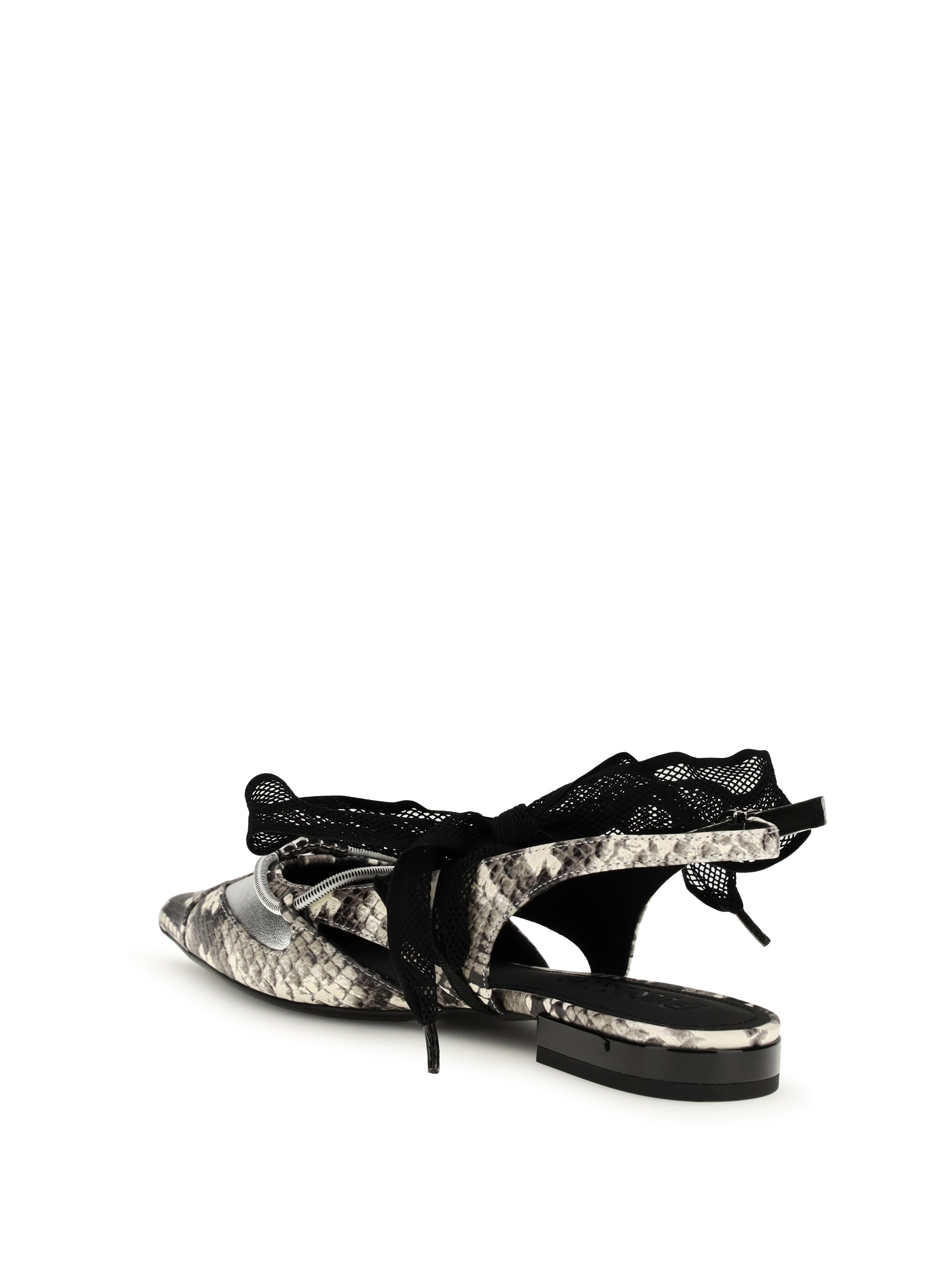 PINKO 36 python-print gianira ballerinas