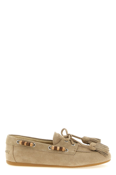 suede boat shoe