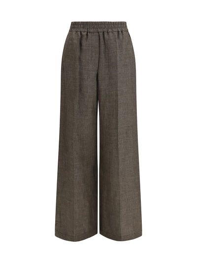 high-rise linen pants