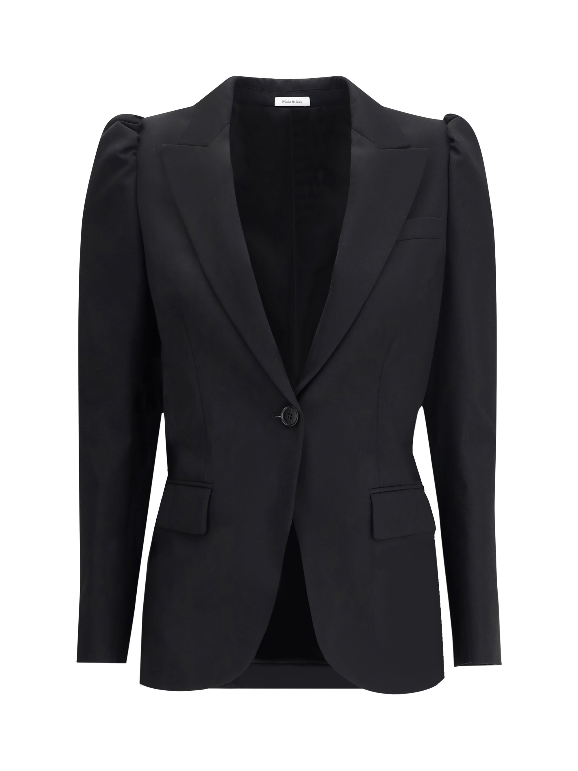 ALEXANDER MCQUEEN 42 black single-breasted jacket
