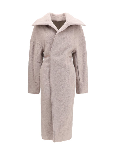 dracucollar belted coat