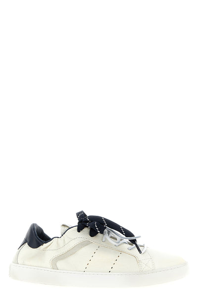 hammered calf leather sneakers