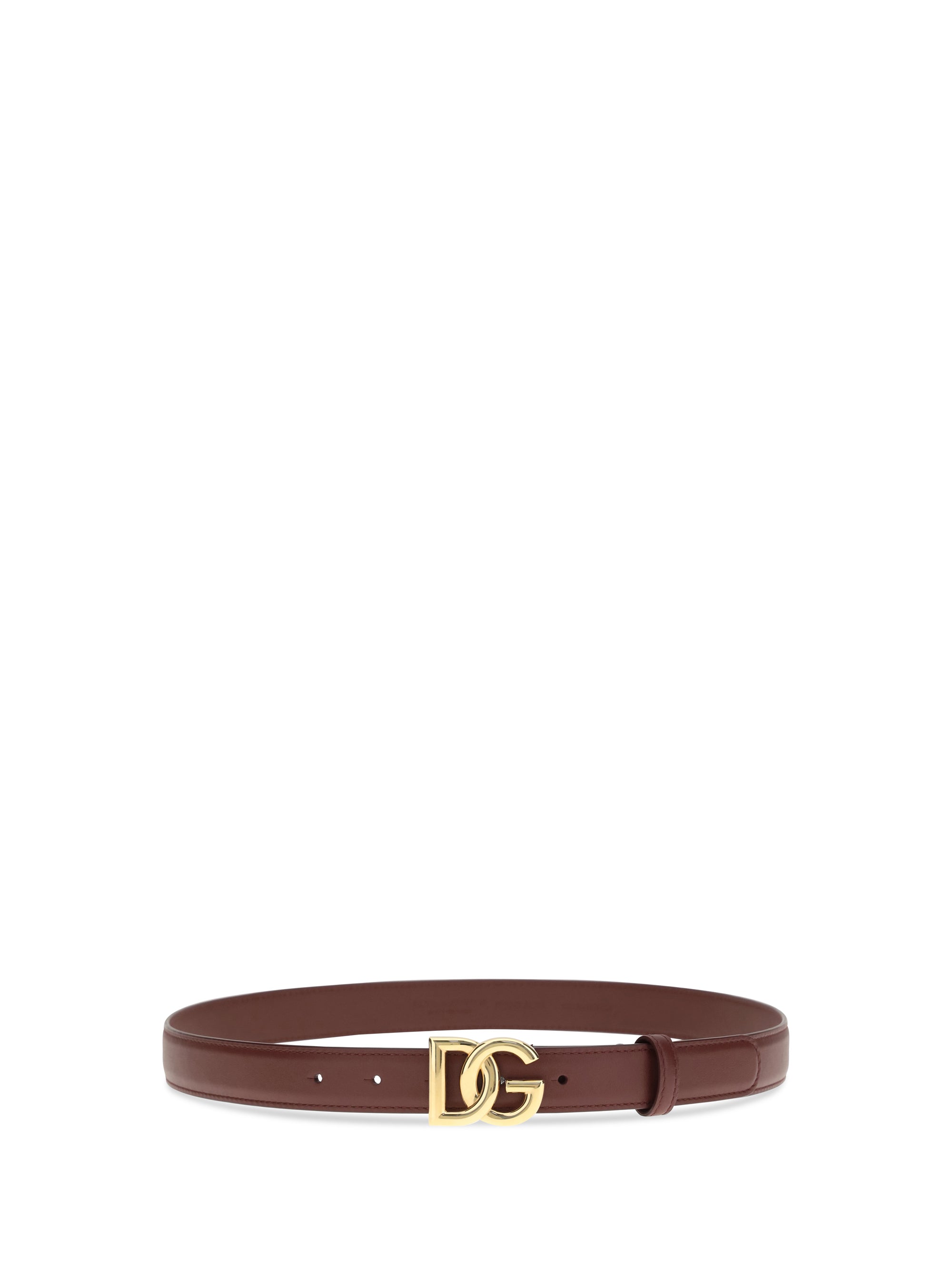 DOLCE & GABBANA 80 calfskin belt with dg logo