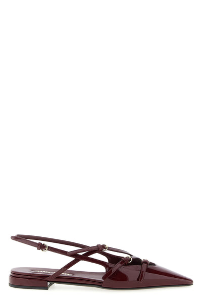 patent leather slingback