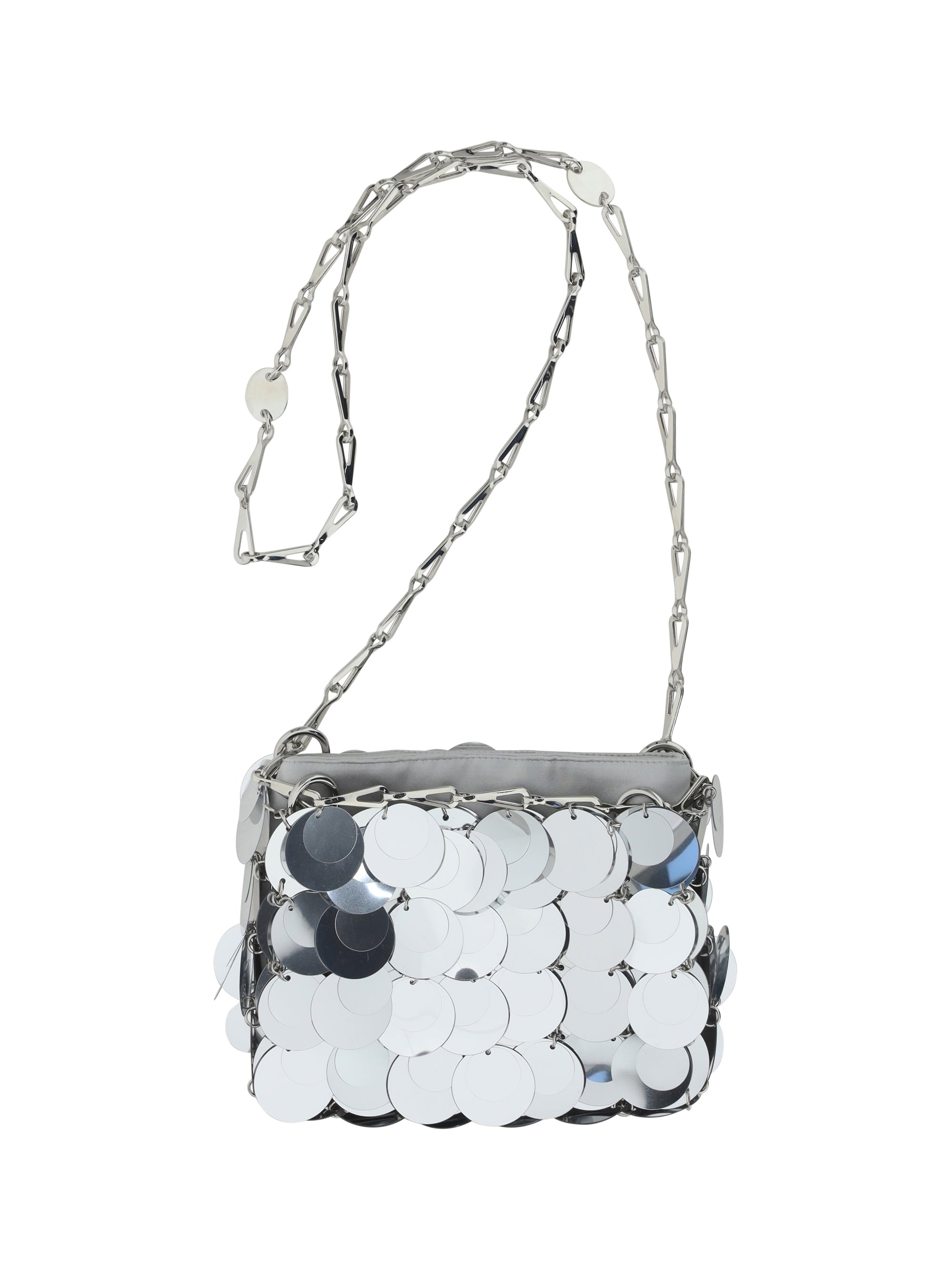 RABANNE OS sparkle nano shoulder bag