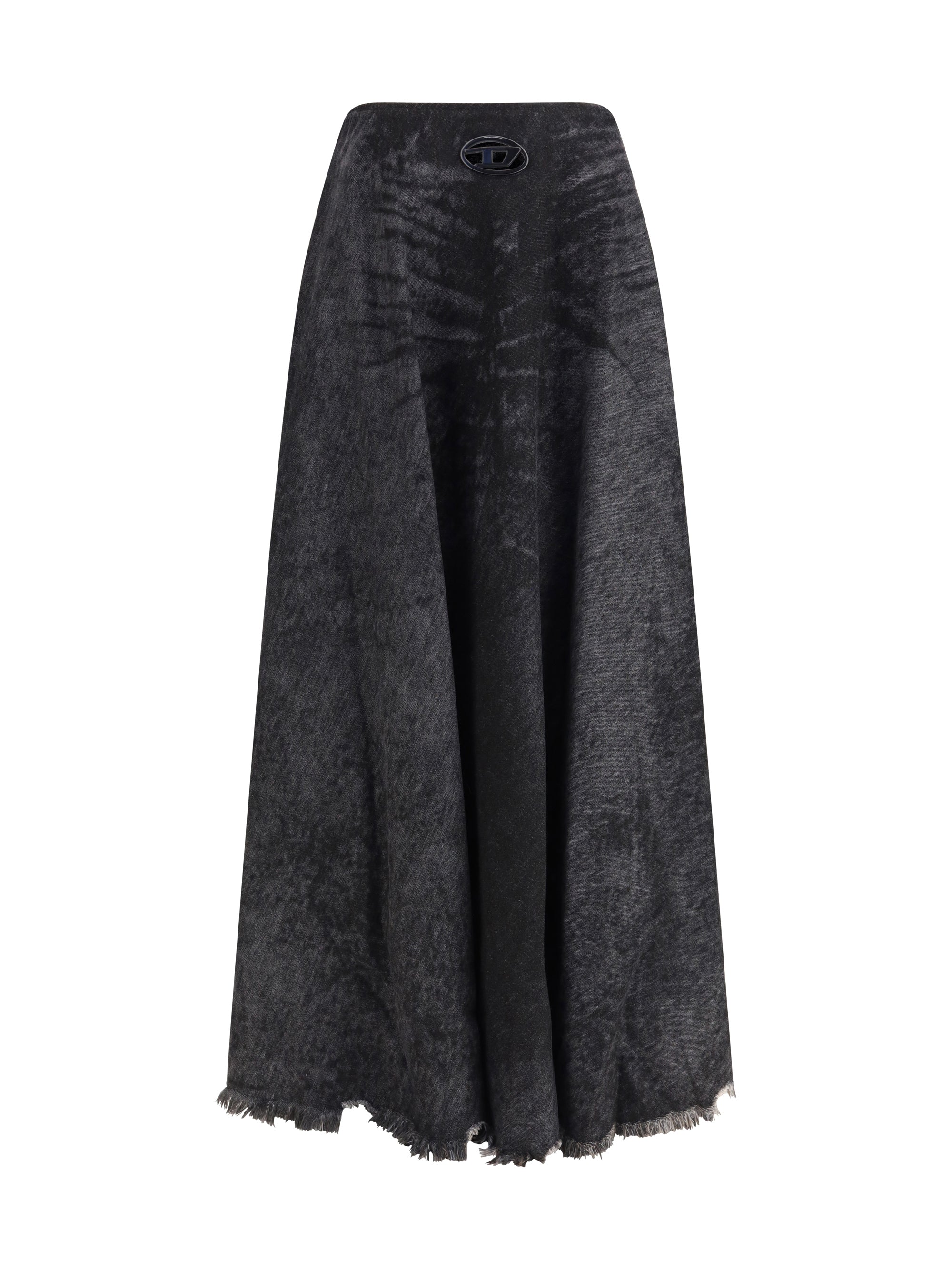 DIESEL 26 flared hannie skirt with logo