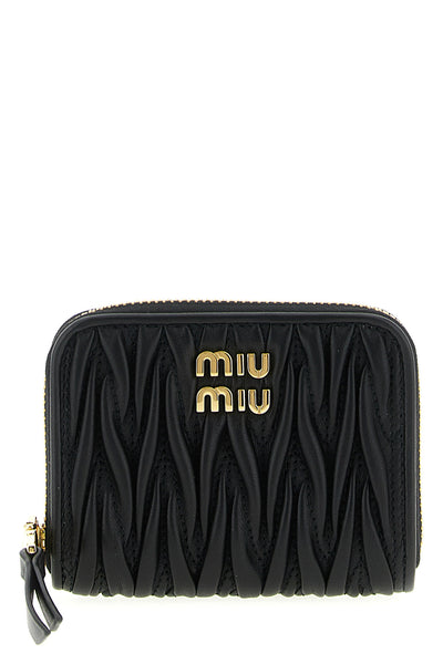 small wallet in matelassé nappa leather