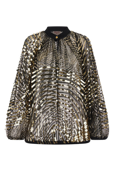 semi-transparent tulle blouse