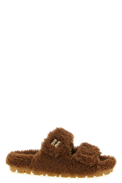 shearling sandals
