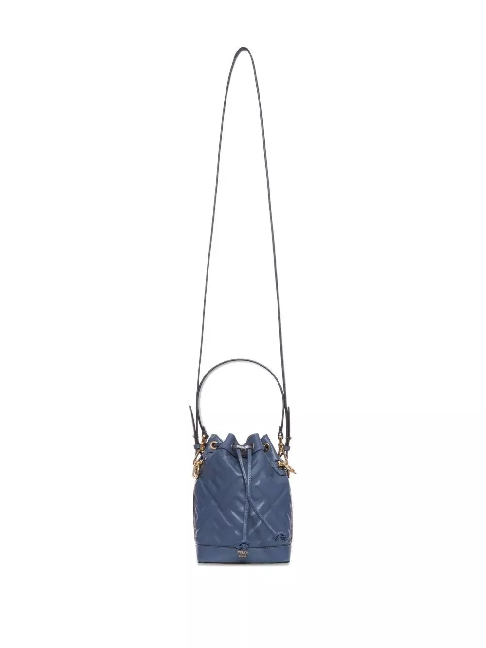 ff-motif mon tresor leather mini bucket bag