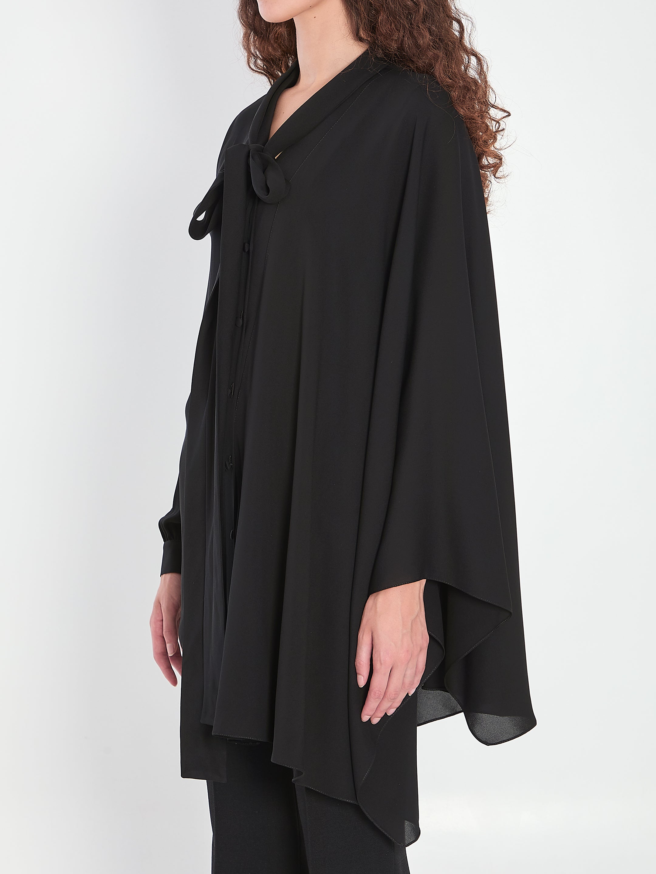 BALENCIAGA 34 scarf blouse