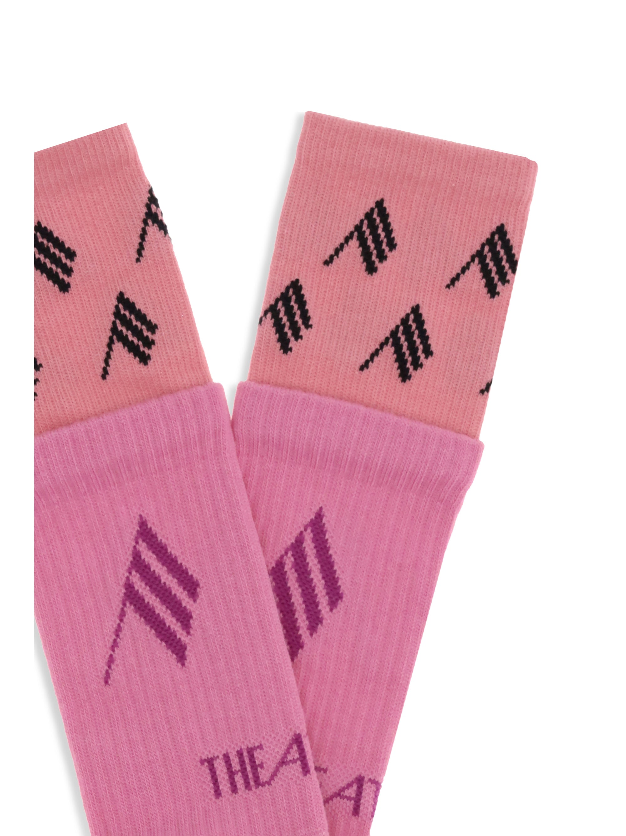 THE ATTICO L-XL logo cotton socks