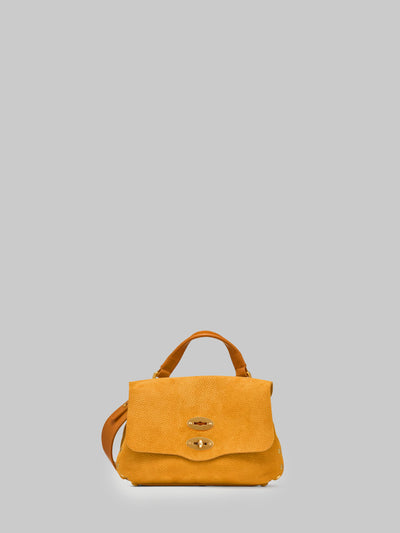 postina baby nabuk jones bag in brown brandy