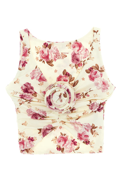 re26 bikini top in stretch fabric