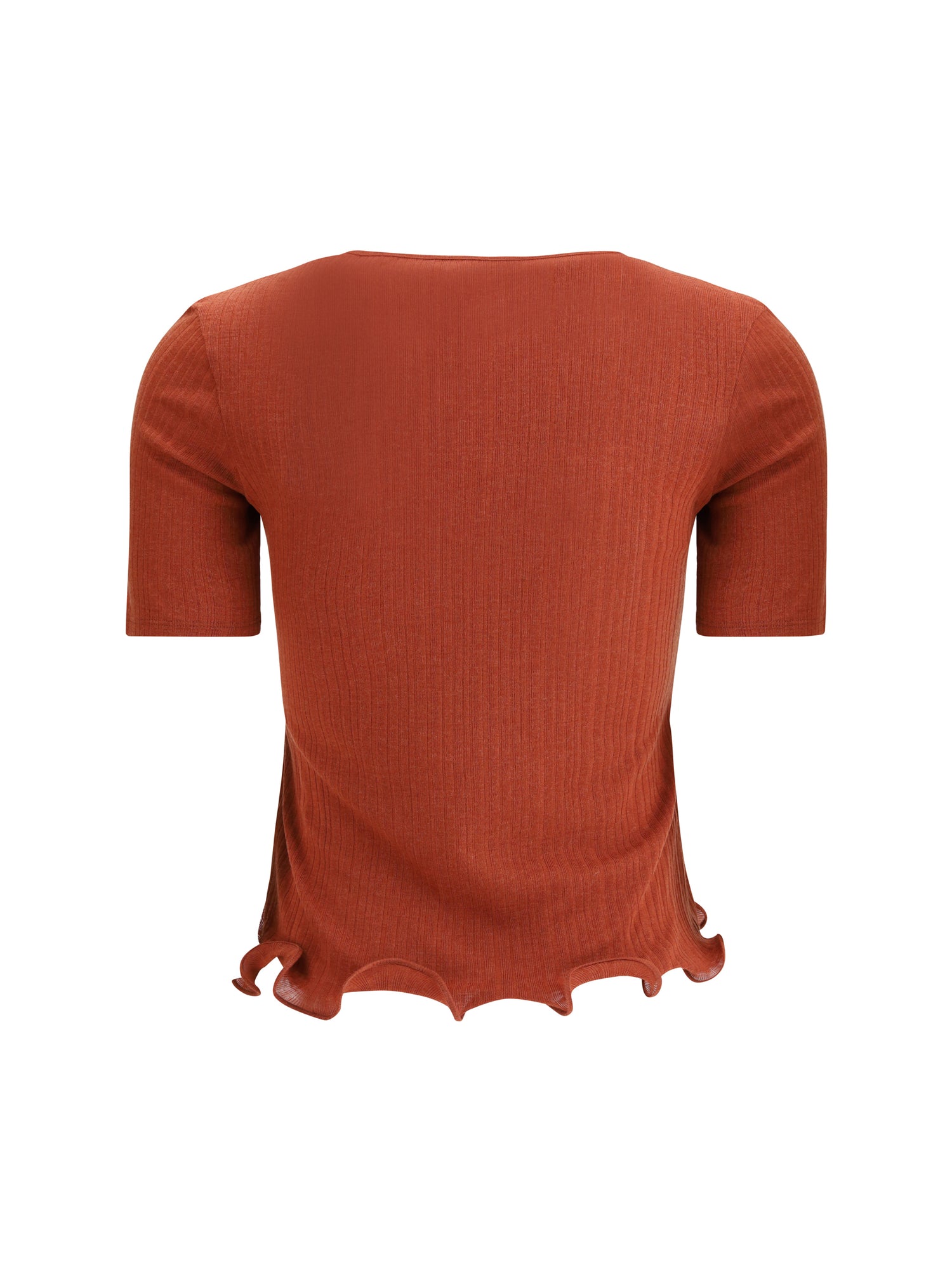 FENDI L short-sleeved virgin wool top