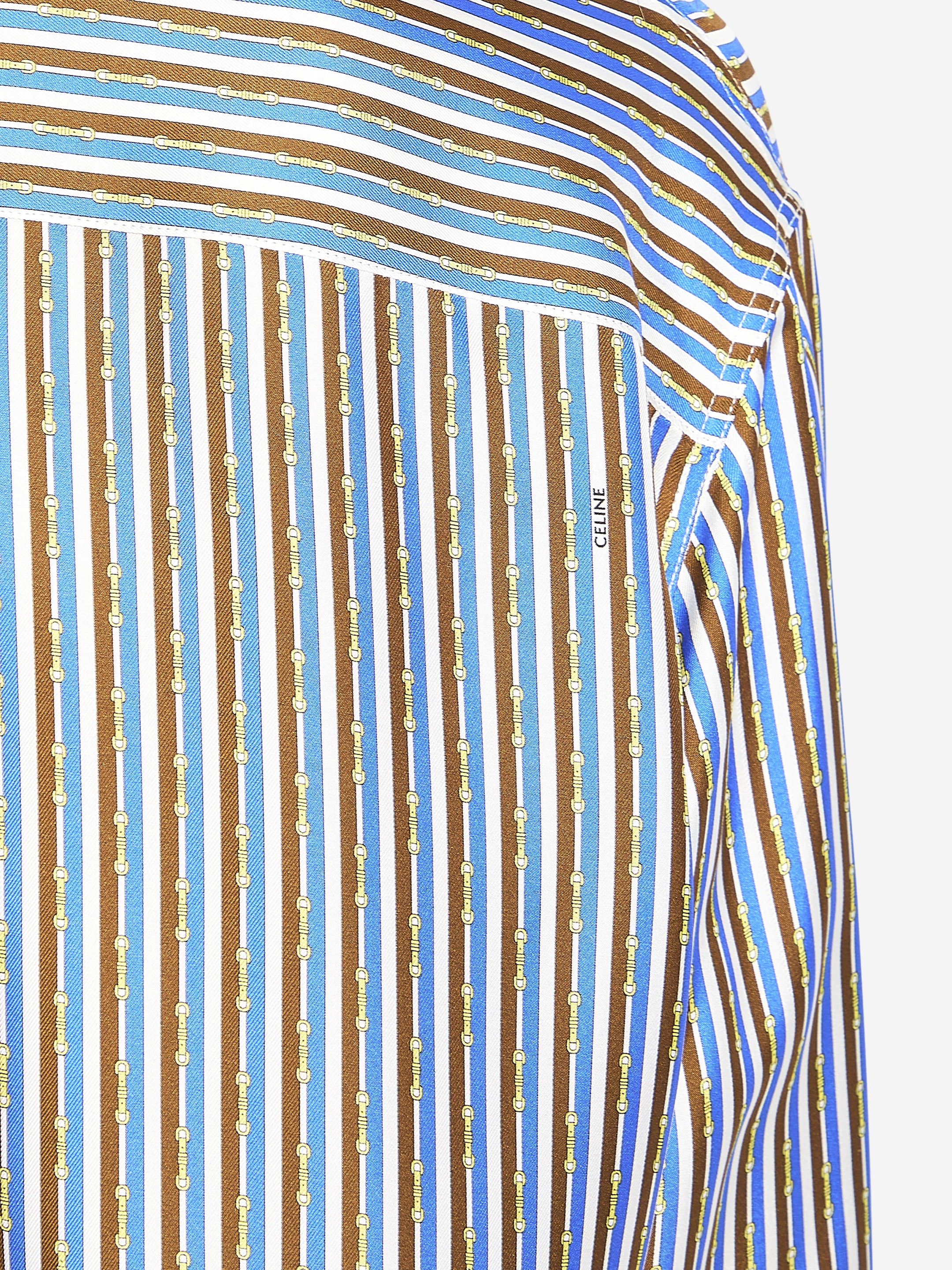 CELINE 36 oversized striped shirt