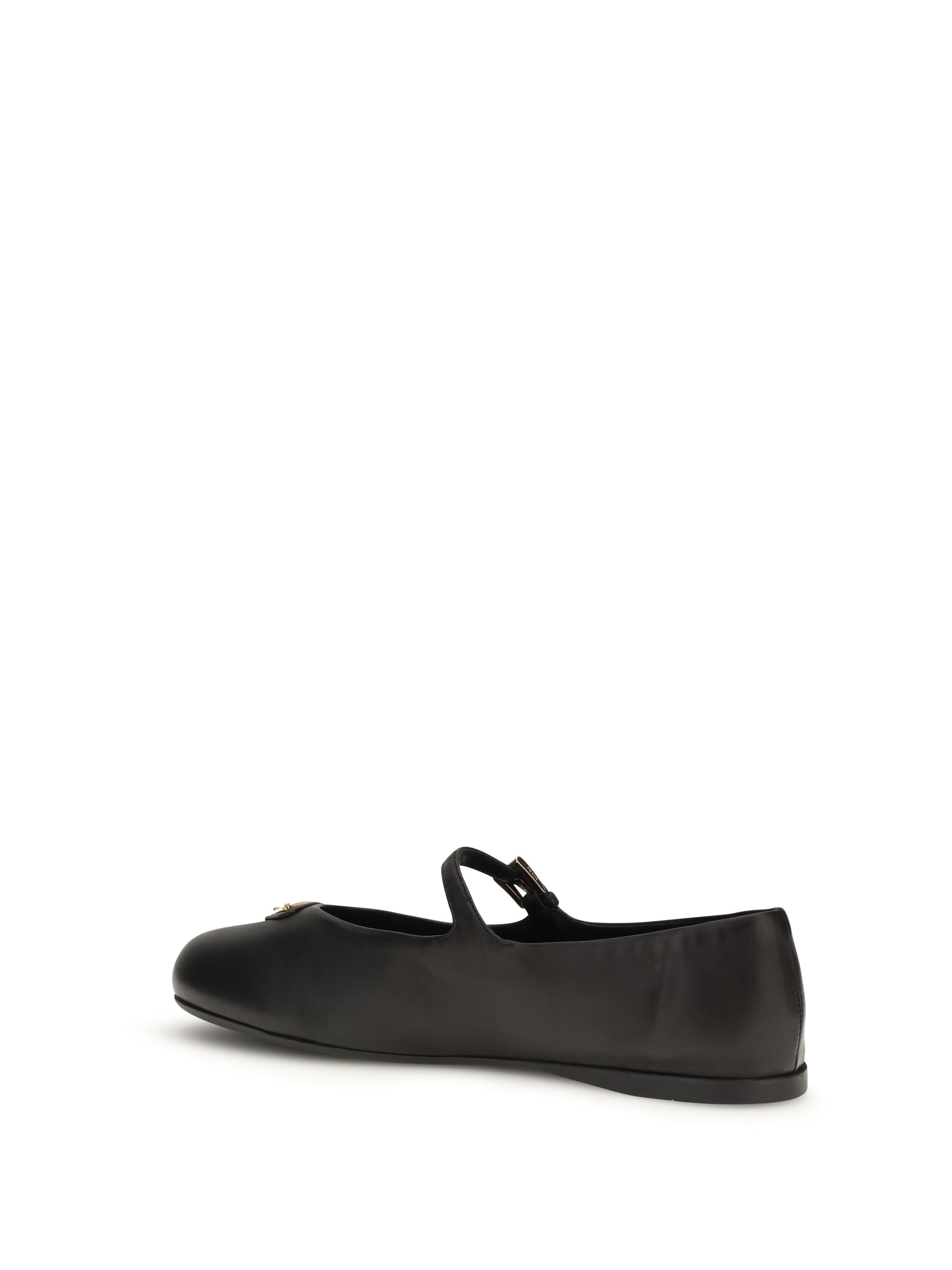 PRADA 37.5 nappa leather ballerinas