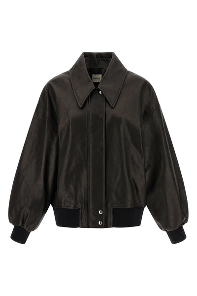 shelman leather bomber jacket