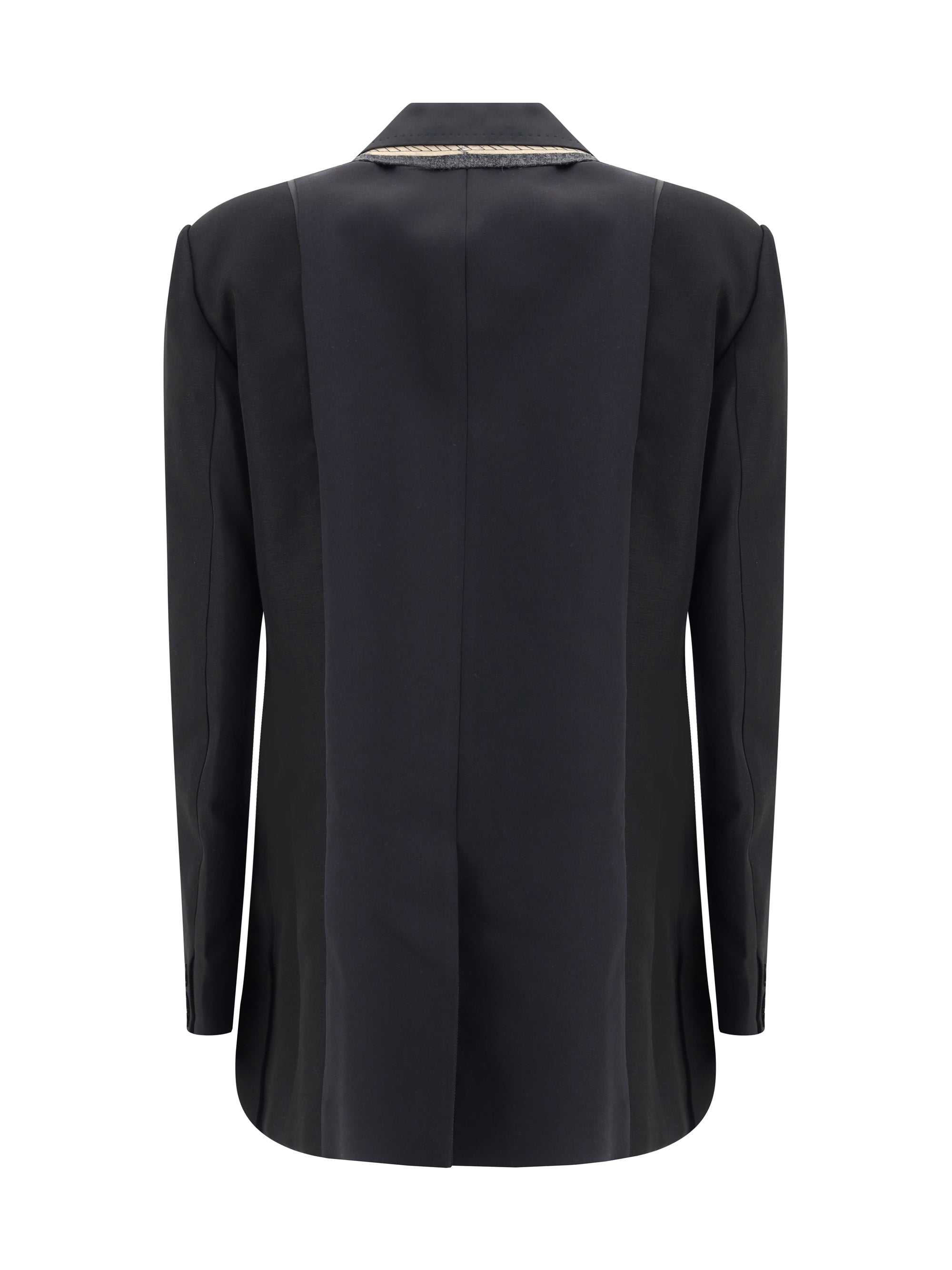 SACAI 2 double-breasted blazer with double revers