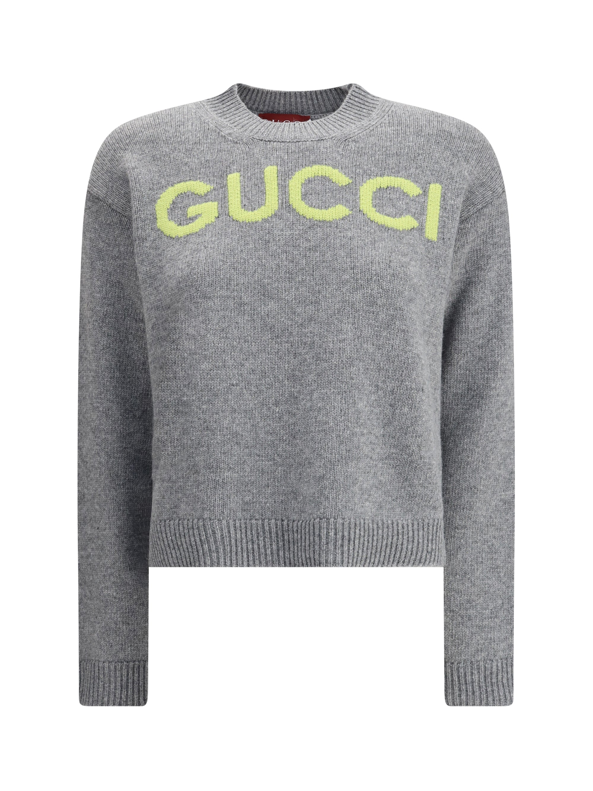 GUCCI M wool sweater with embroidered monogram