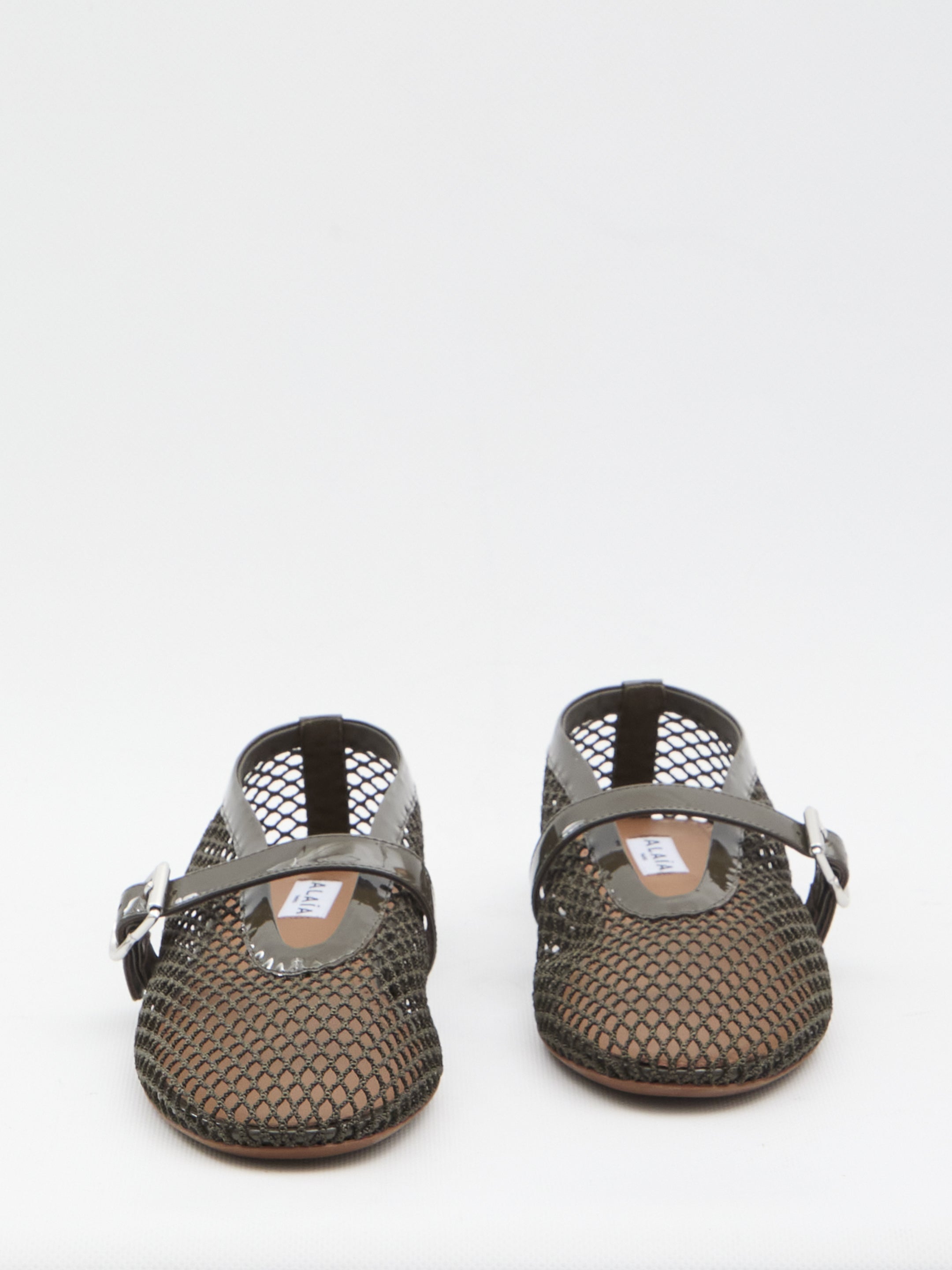 ALAIA 36 mesh flat ballerinas