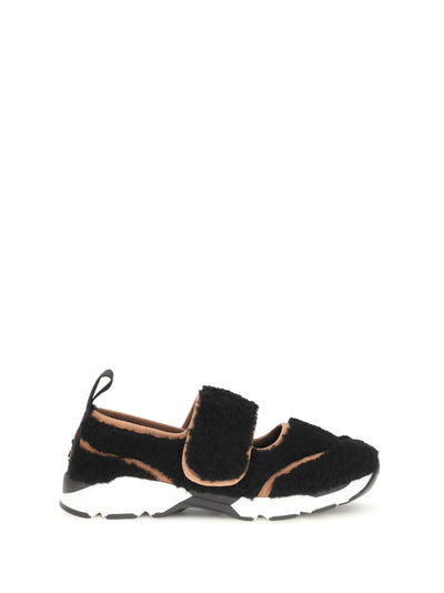 mary jane shearling sneakers