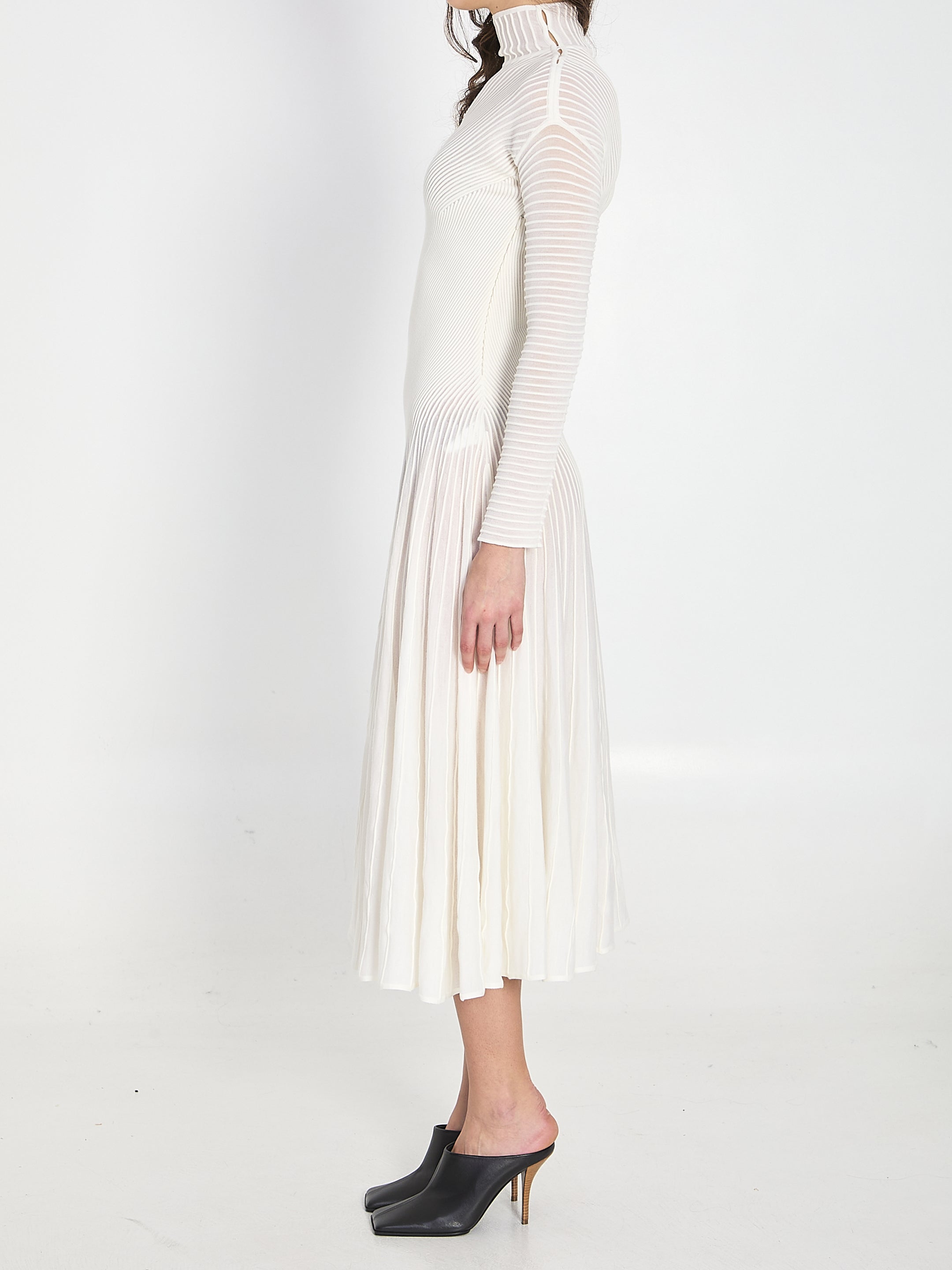 ALAIA 36 twisted maxi dress