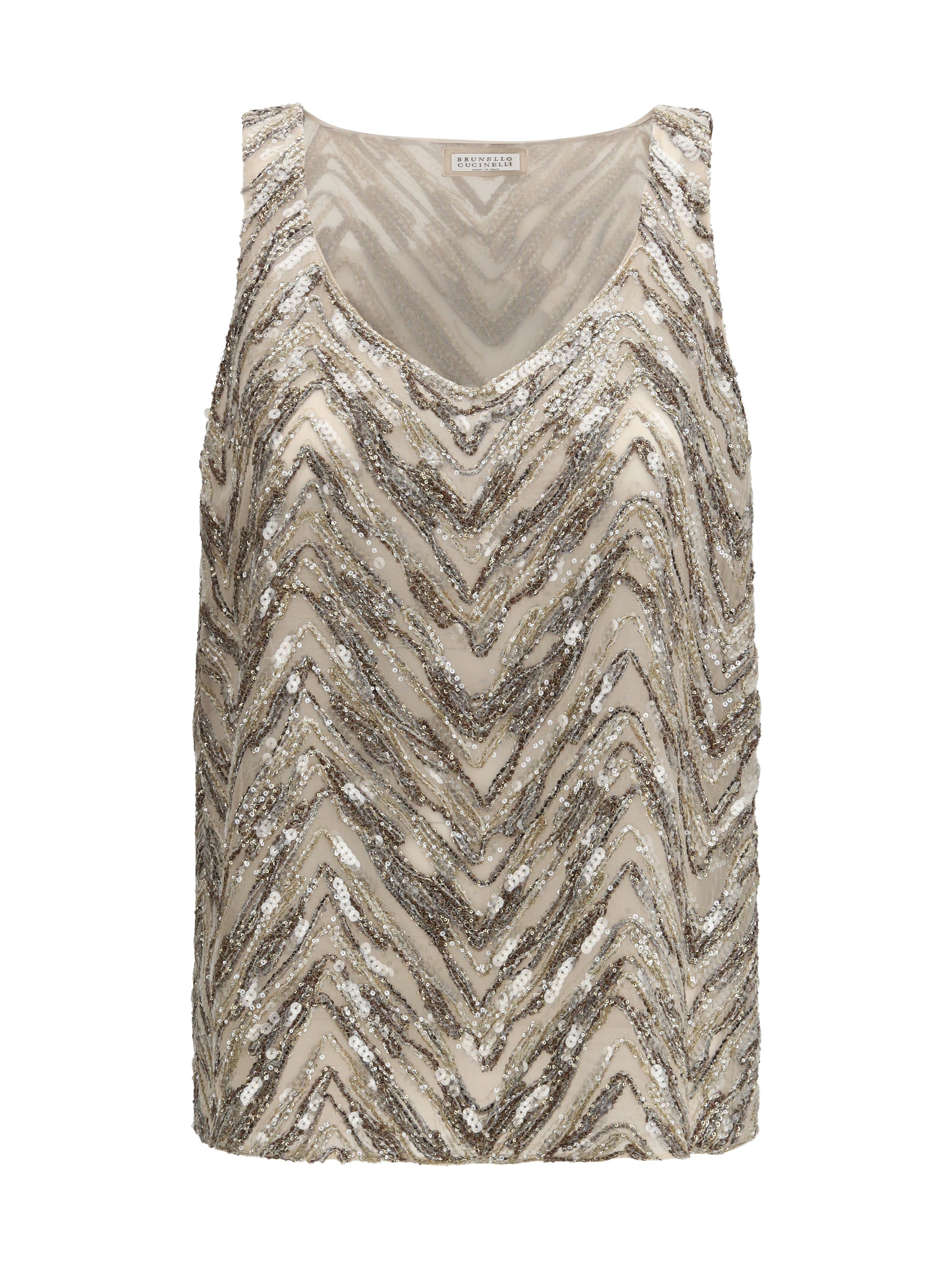 BRUNELLO CUCINELLI M embroidered top