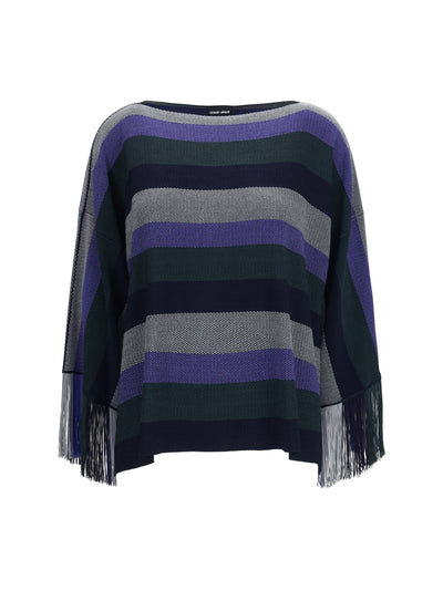 asv viscose fringe sweater