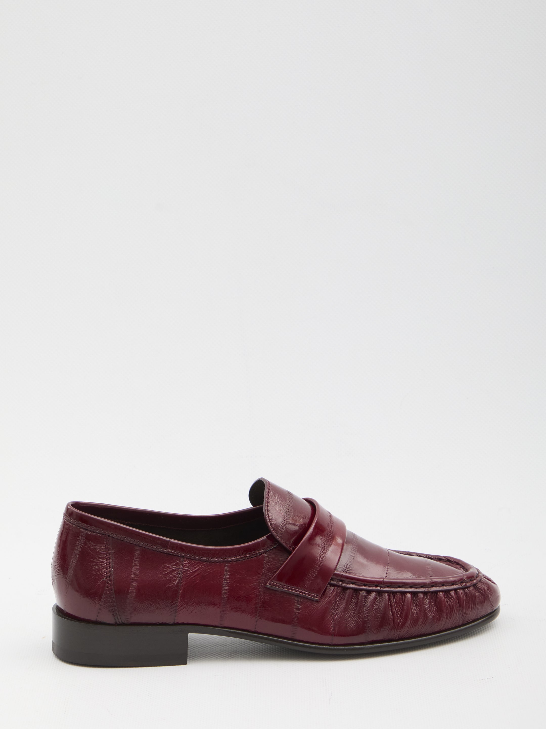 THE ROW 36 eel leather loafers