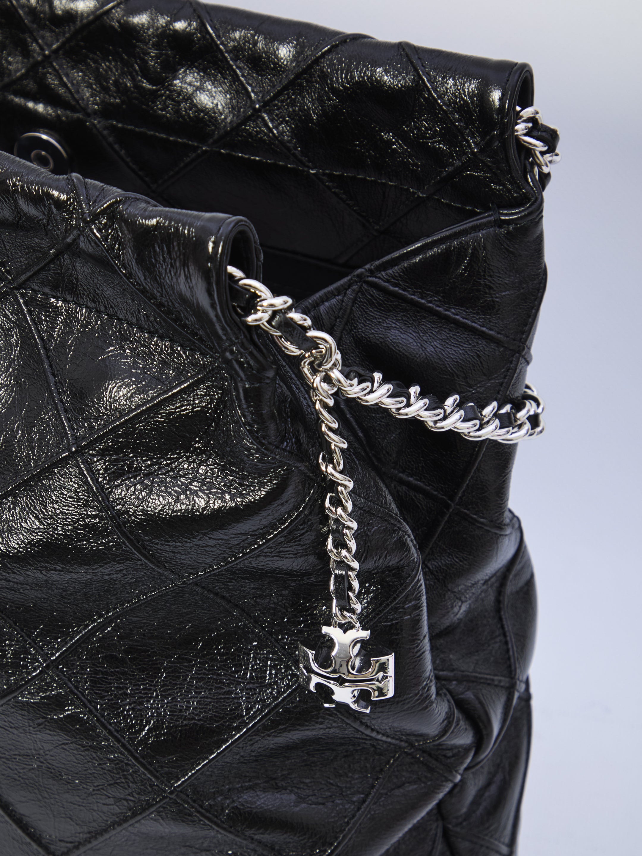 TORY BURCH OS fleming hobo bag with aged effect