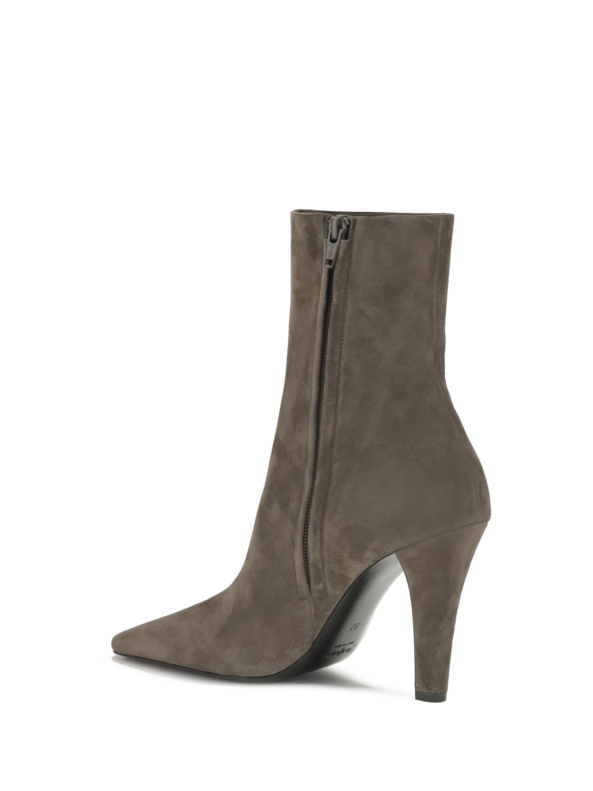 SAINT LAURENT 36 jill suede ankle boots