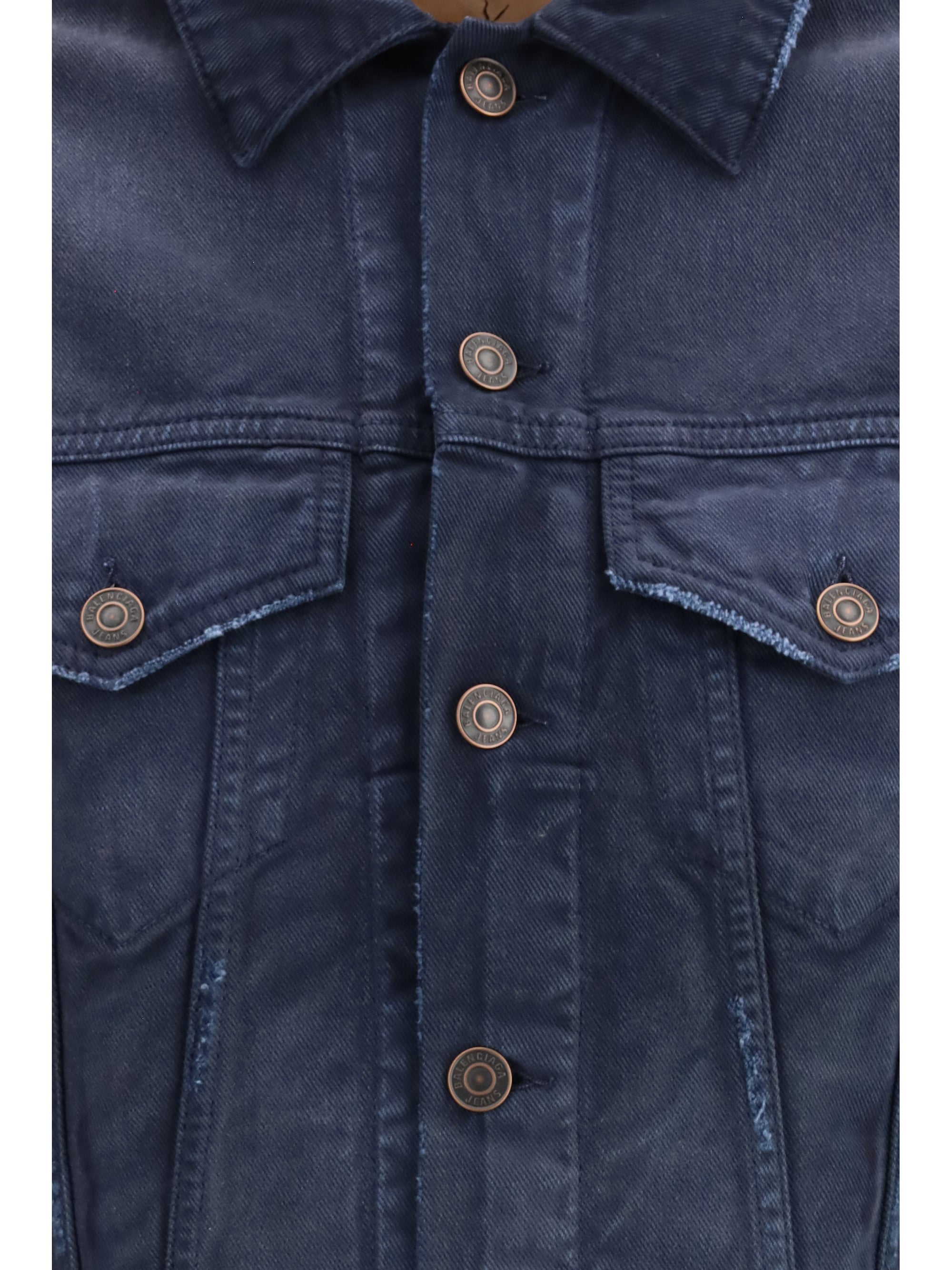 BALENCIAGA M curved-waist trucker jacket