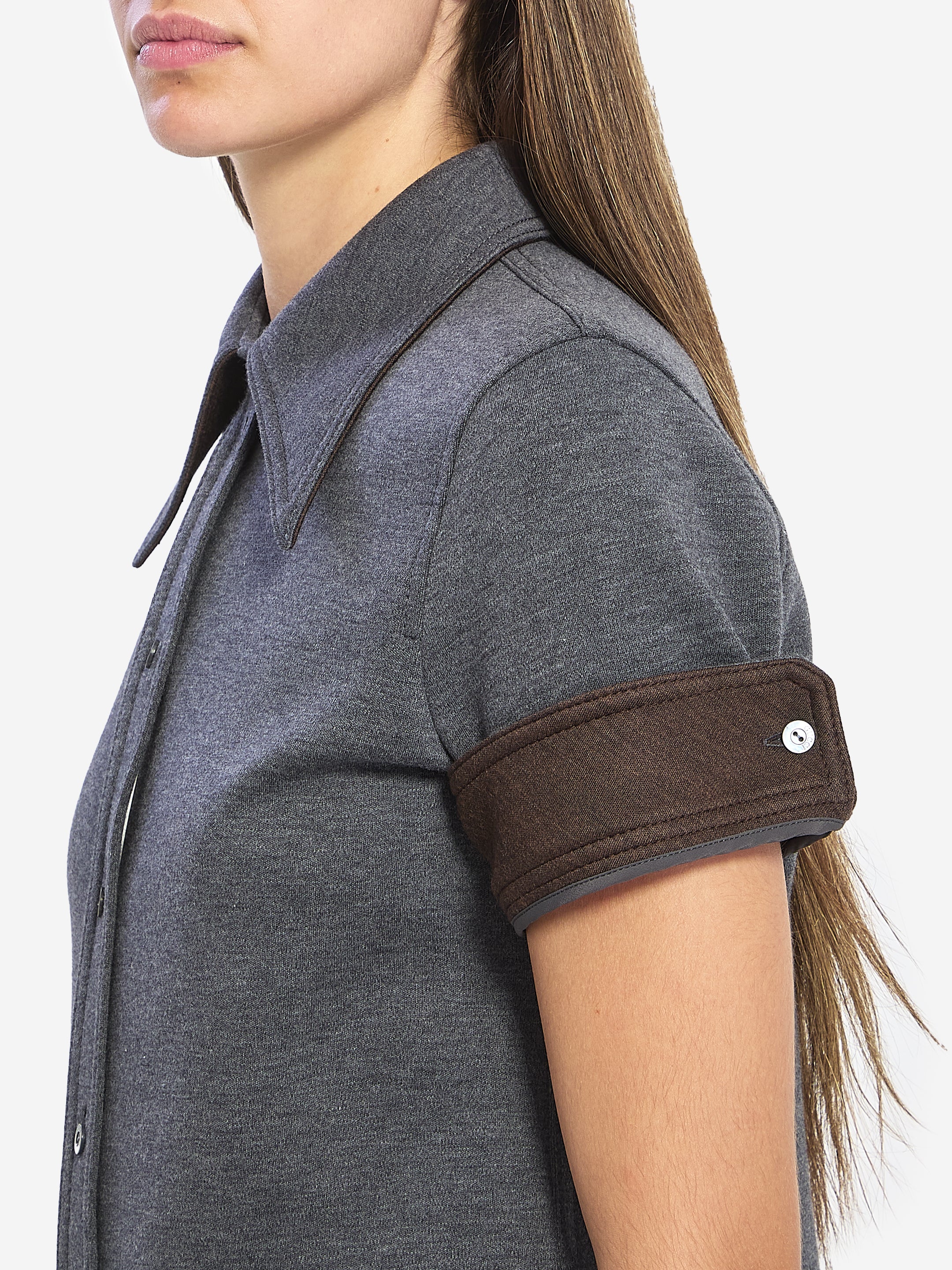 GUCCI 42 cotton and wool jersey shirt