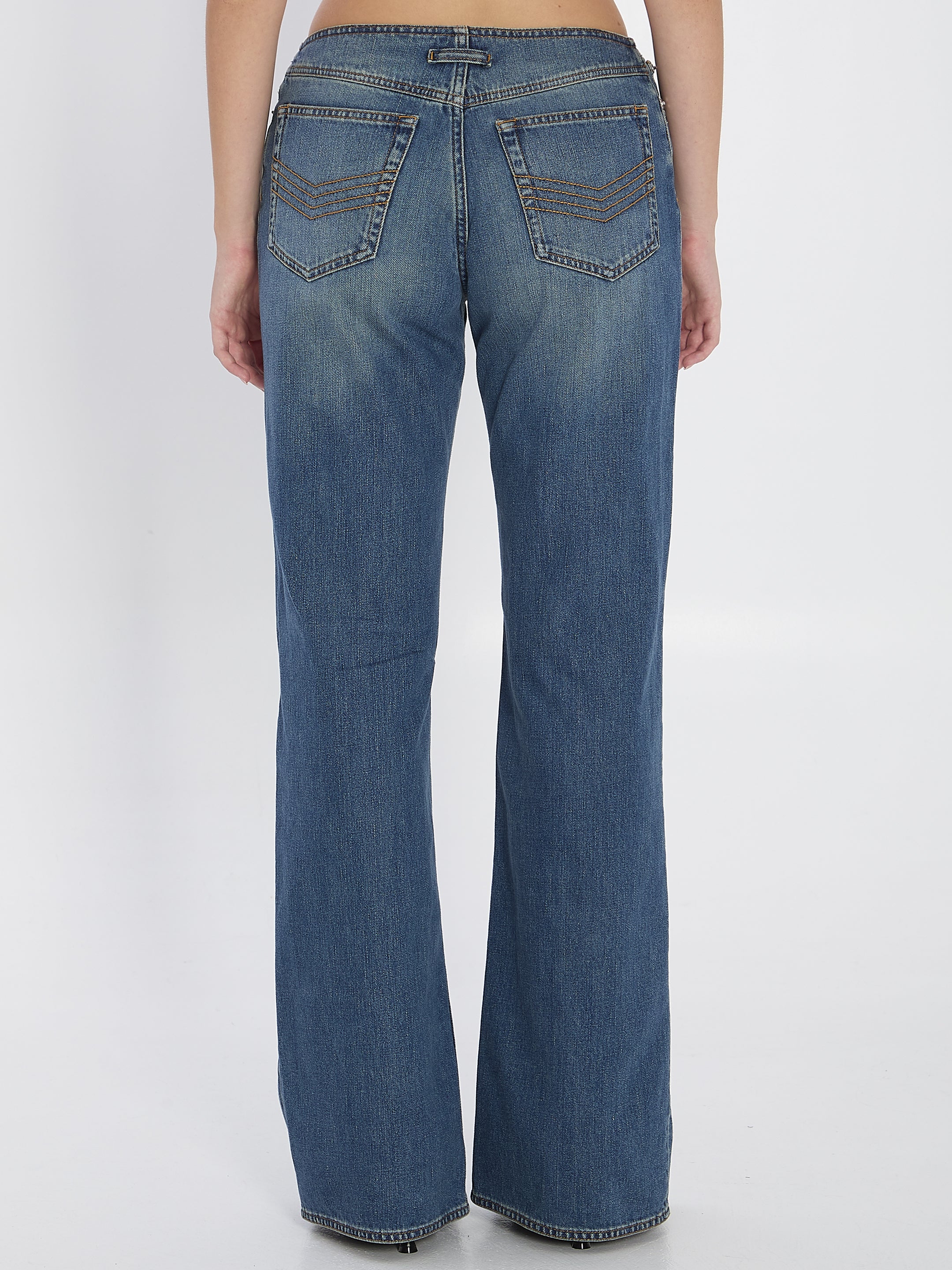 JEAN PAUL GAULTIER 27 denim front zipped trousers
