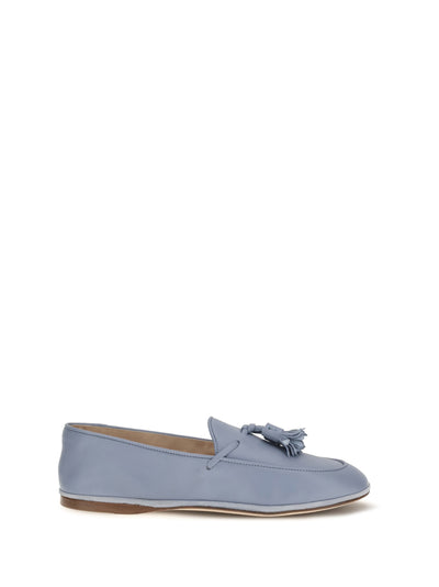 leather tassel loafers